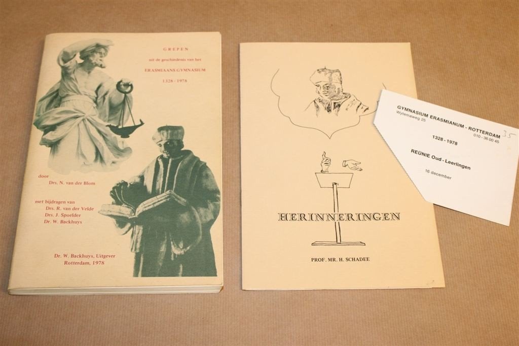 Grepen uit de Geschiedenis Erasmiaans Gymnasium 1328-1978, Ophalen of Verzenden, Gelezen