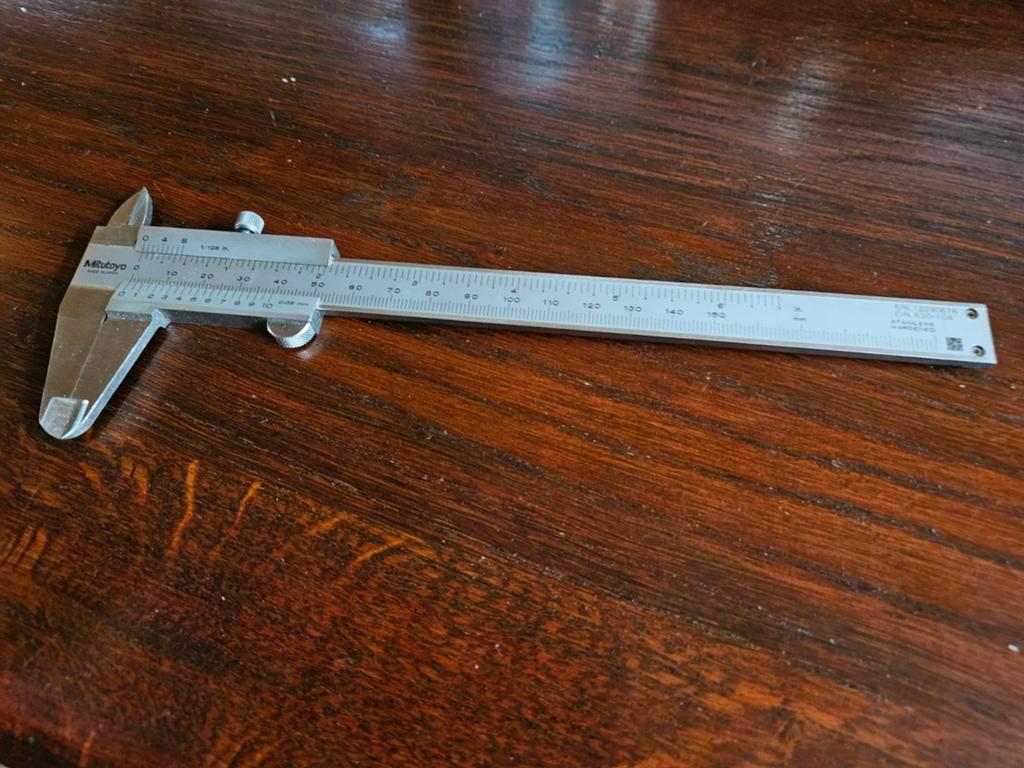 Mitutoyo Schuifmaat 150mm - mm/inch - Zo goed als nieuw, Ophalen of Verzenden, Zo goed als nieuw, Afstand