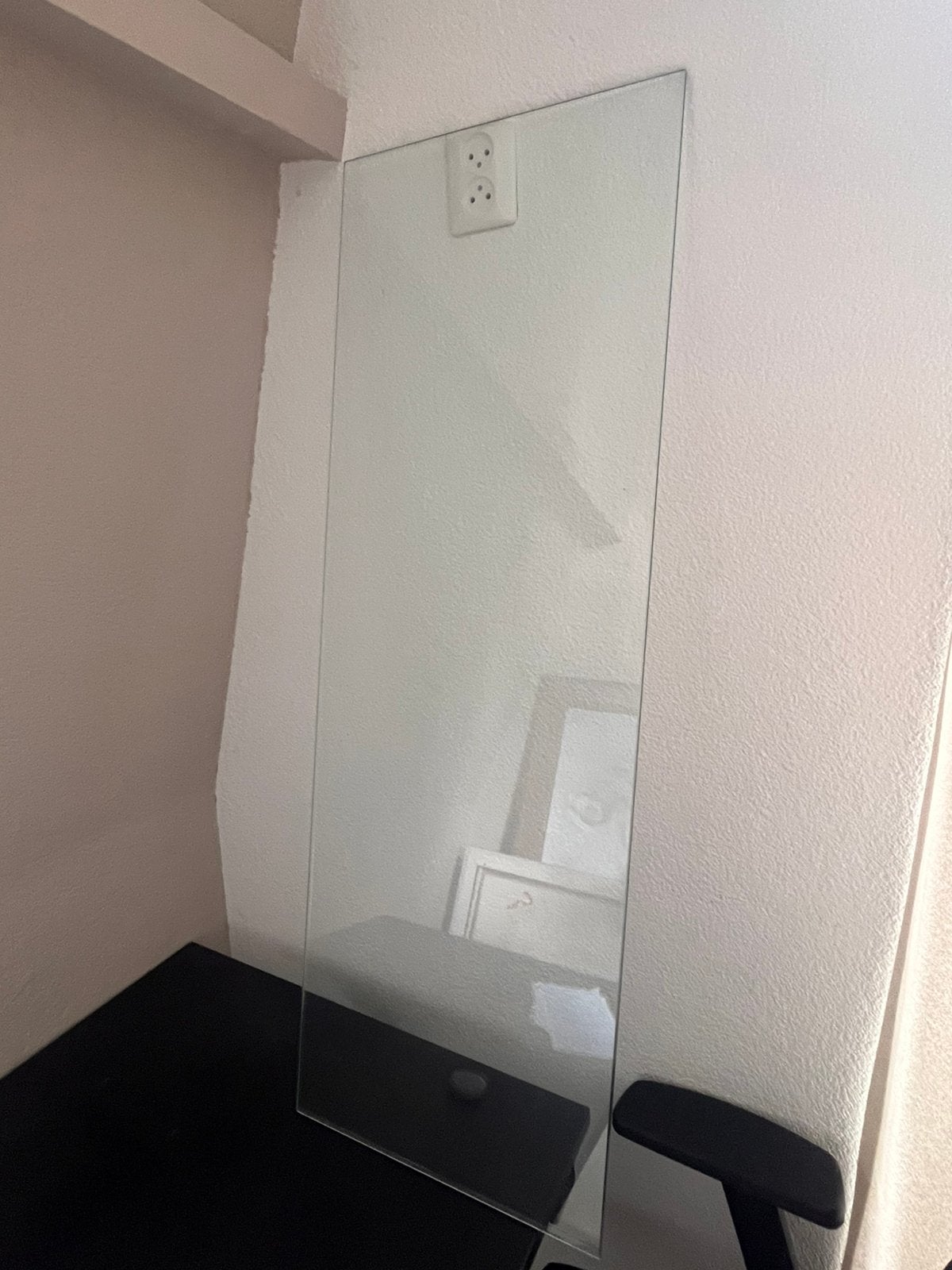 Glasplaat 35 x 110 cm, Ophalen, Zo goed als nieuw, Minder dan 80 cm, Glasplaat