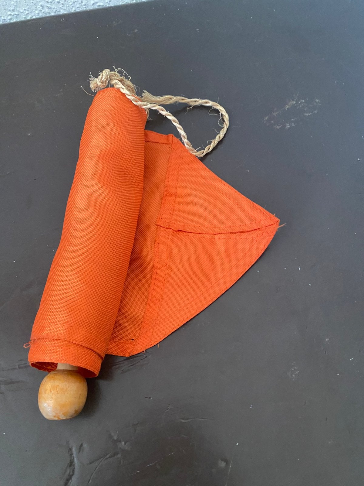 Vintage Oranje wimpel, Ophalen of Verzenden, Gebruikt