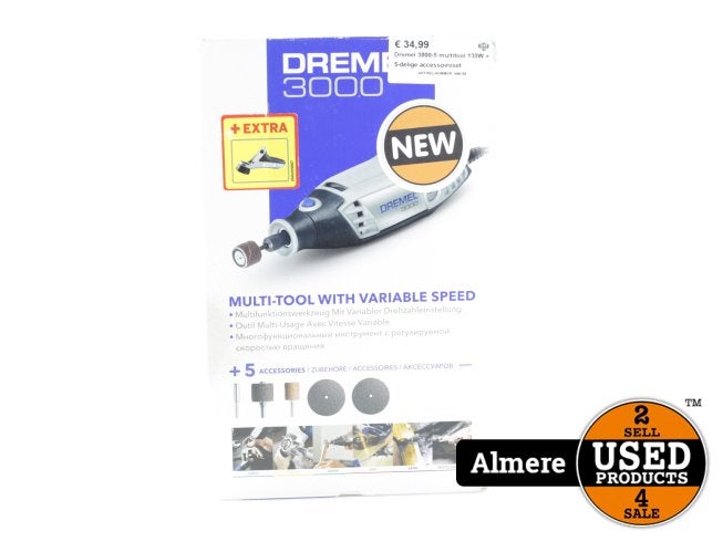 Dremel 3000-5 multitool 130W + 5-delige accessoireset