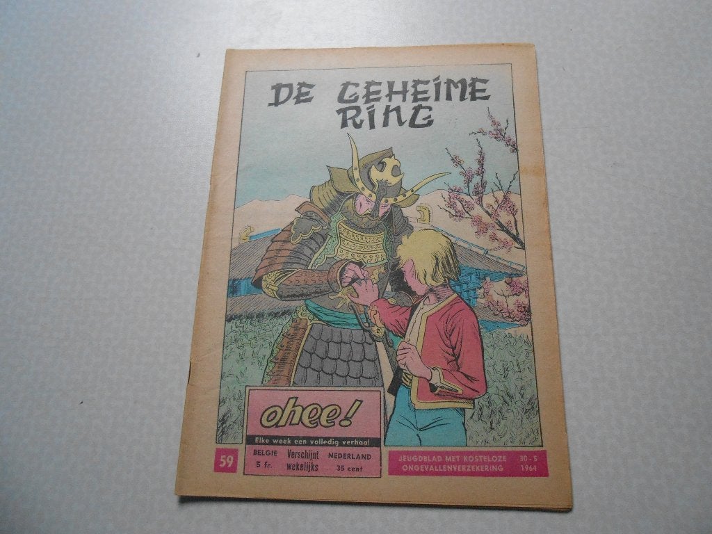 Ohee 59 De geheime ring 1964., Eén stripboek, Ophalen of Verzenden, Zo goed als nieuw, Paul Cuvelier