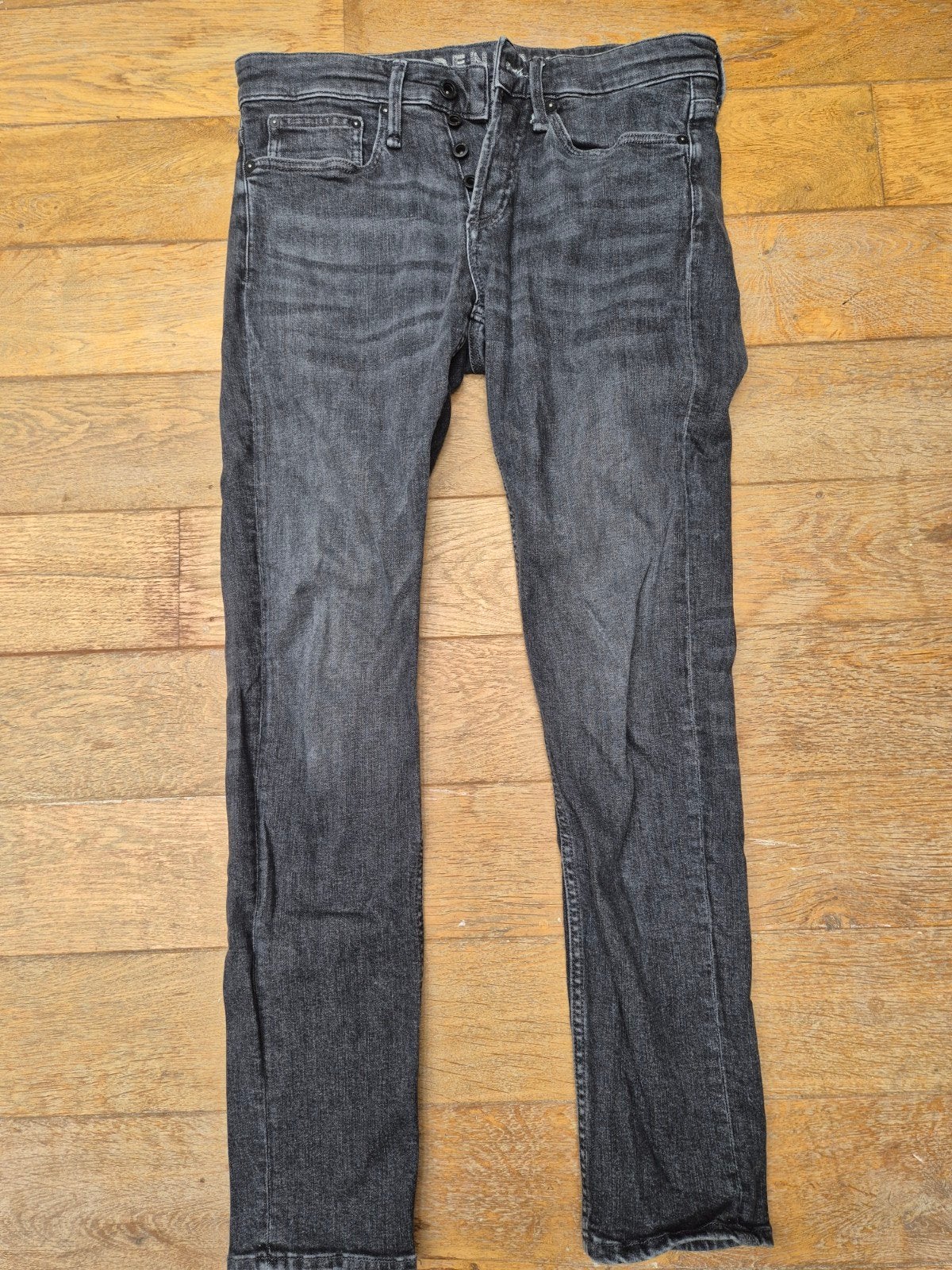 Denham Heren Jeans Zwart Skinny 29/30, Ophalen of Verzenden