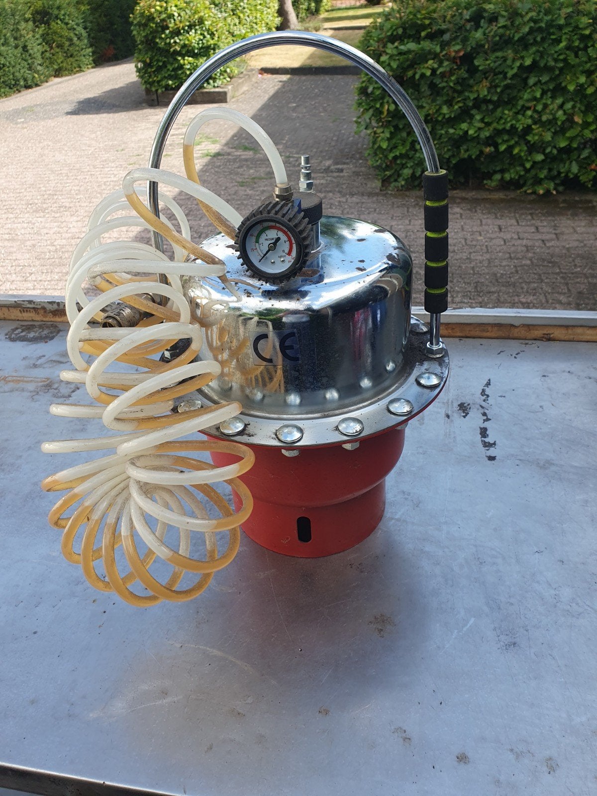 HBM Professionele Pneumatische Remontluchter met Adapterset, Ophalen, Gebruikt