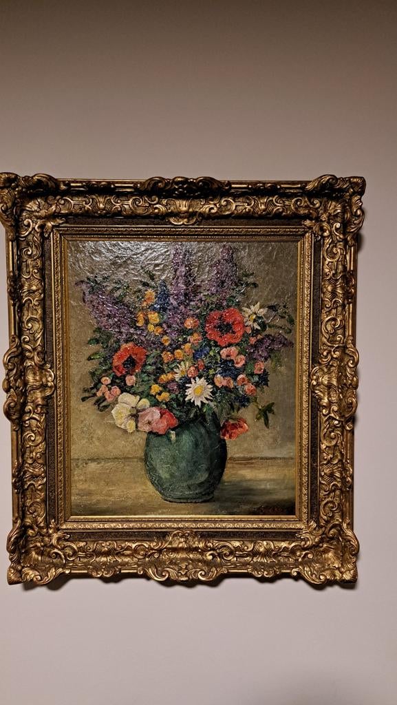 Stilleven Bloemen Schilderij Jacobus Doeser Barok Lijst, Antiek en Kunst, Kunst | Schilderijen | Klassiek, Ophalen