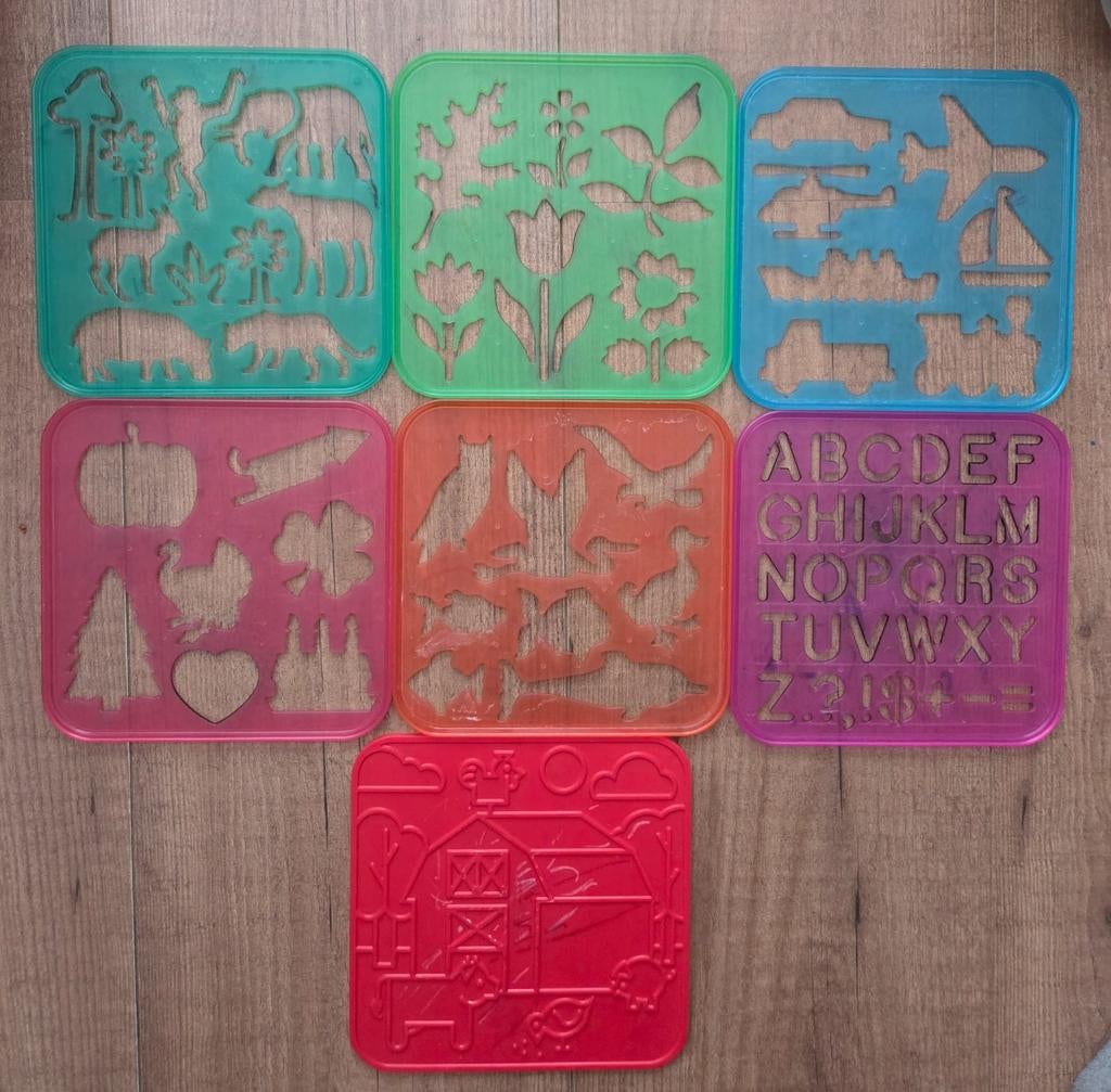 Tupperware sjablonen voor overtrekken, tekenen, Hobby en Vrije tijd, Knutselen, Tupperware, Ophalen of Verzenden, Zo goed als nieuw