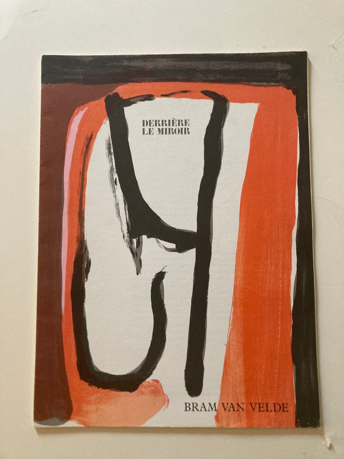 Bram van Velde - Derrière le miroir, Antiek en Kunst, Origineel, Lithografie, Abstract, Ophalen