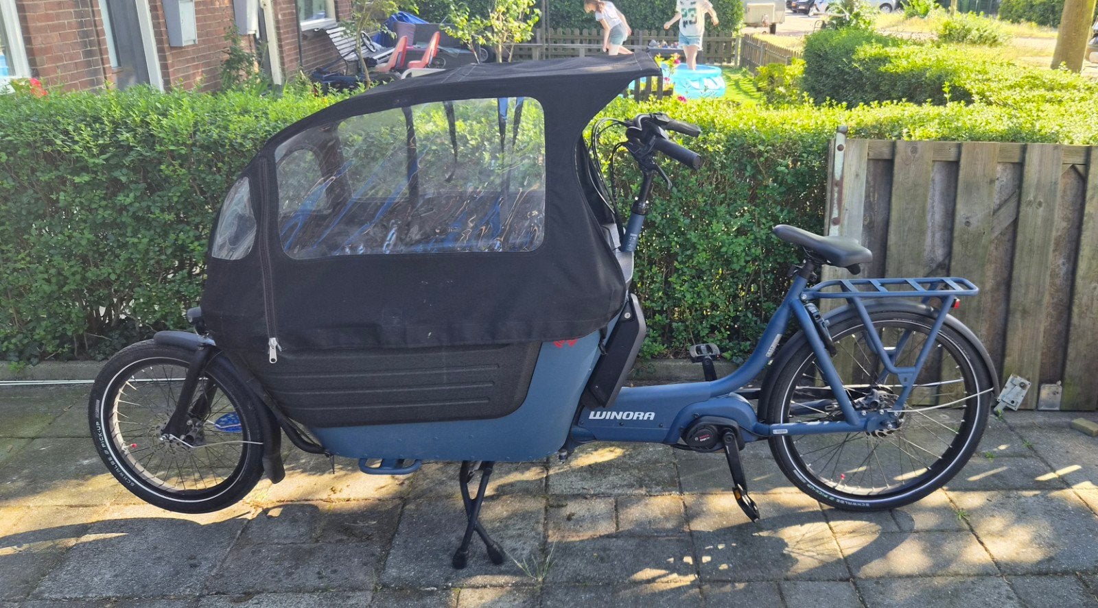 Winora fub2 500awh  bakfiets, Fietsen en Brommers, Fietsen | Bakfietsen, Ophalen, Zo goed als nieuw, 4 kinderen of meer