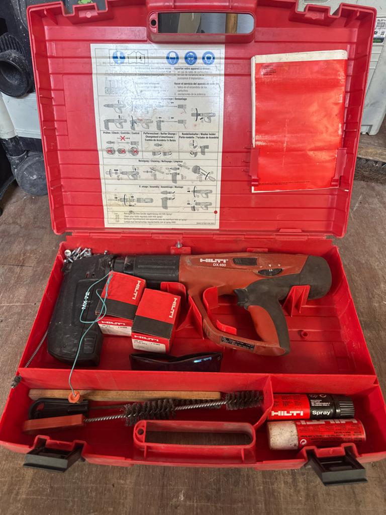 Hilti DX 460 Schiethamer met toebehoren, Ophalen of Verzenden, Gebruikt, Overige typen