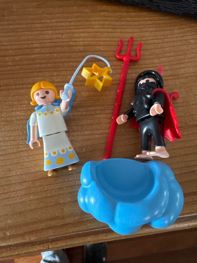 Playmobil Engel en Duivel met accessoires, Ophalen of Verzenden, Gebruikt, Los playmobil