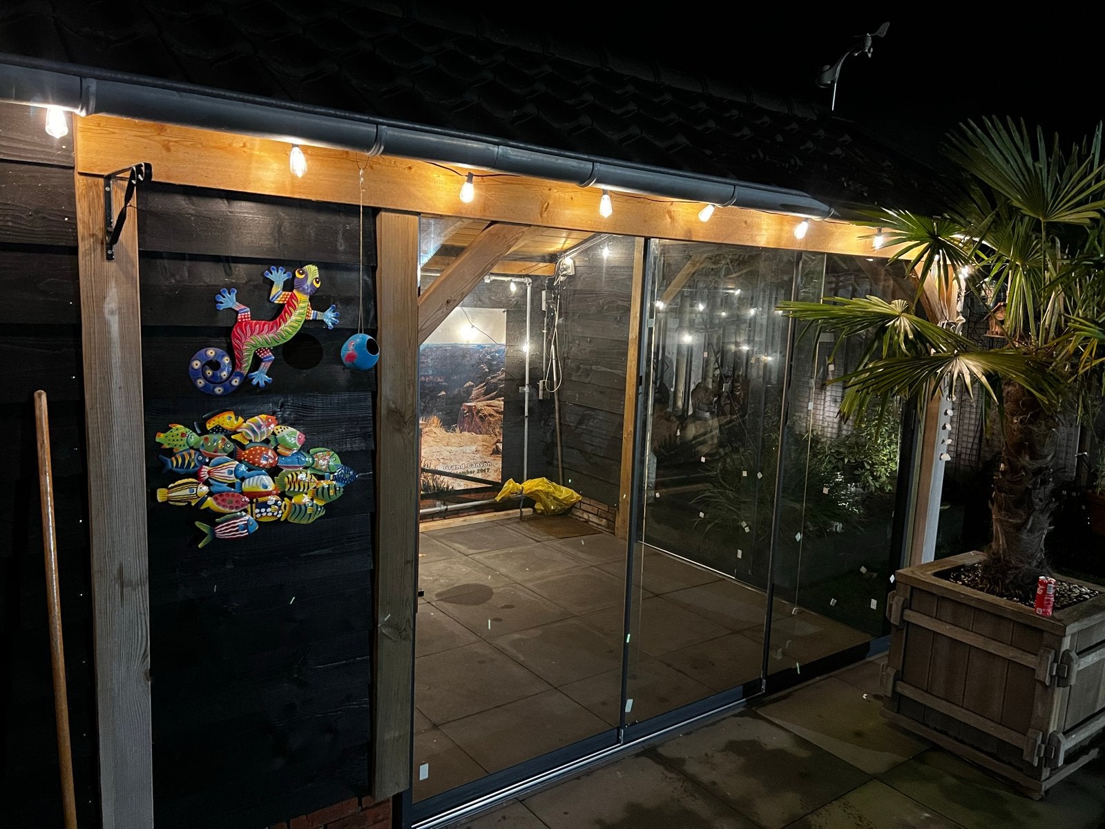 Glazen schuifdeuren voor overkapping, veranda of tuinhuis, Ophalen, 80 tot 120 cm, Overige typen, Nieuw