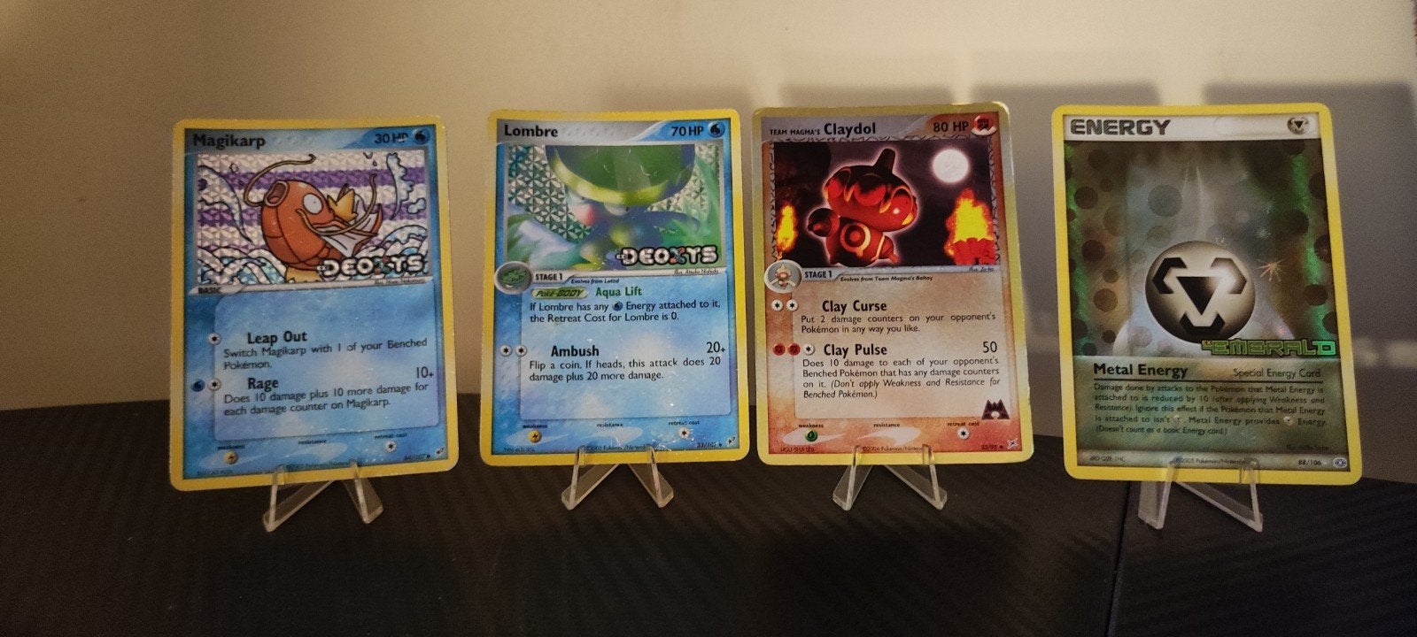 Pokémon Kaarten – EX Series (Deoxys, Team Magma & Emerald) -, Ophalen of Verzenden, Zo goed als nieuw, Meerdere kaarten