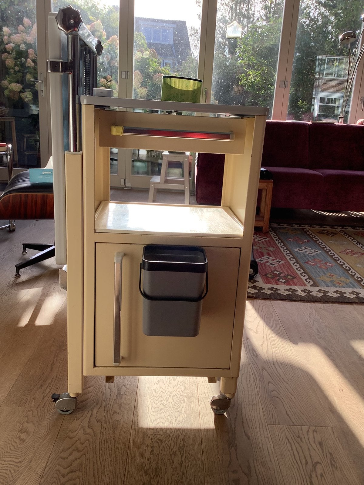 Vintage bedtafeltje, Ophalen, Gebruikt, Minder dan 50 cm, 75 – 100