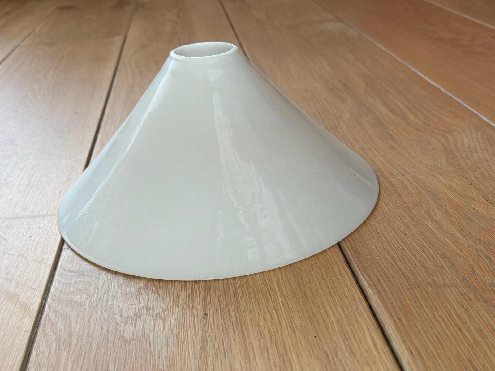 Glazen lampenkapje, Overige typen, Wit, Rond, Ophalen of Verzenden