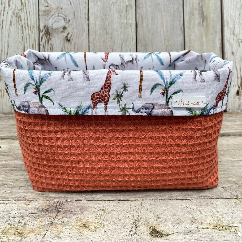 Commodemandje Jungle Dieren Terracotta, Kinderen en Baby's, Info@lovelystitches.nl, Dubelspul 4, Surhuisterveen, Ophalen of Verzenden