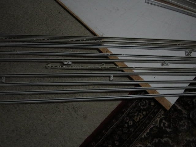 10 metalen gordijn railsen., Ophalen, Nieuw, 50 tot 100 mm, Overige typen