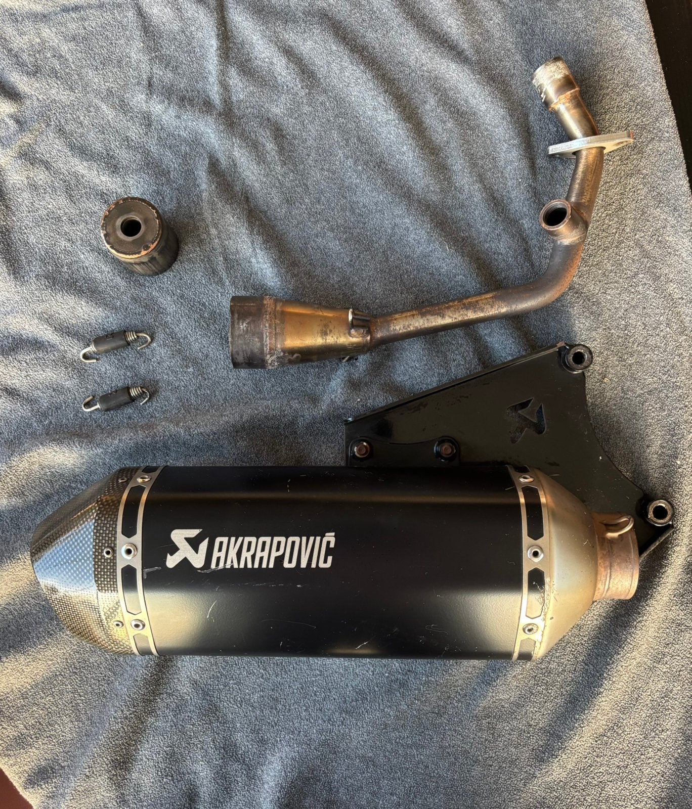 Vespa akrapovic uitlaat, Ophalen of Verzenden, Zo goed als nieuw, Piaggio