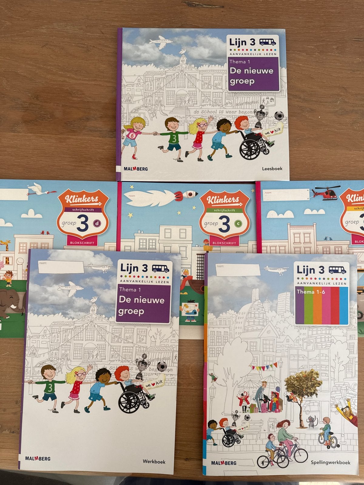 Werkboekjes Lijn 3 - Groep 3 (Leesboek, Klinkers, Spelling), Ophalen of Verzenden, Gelezen, Overige niveaus, Nederlands