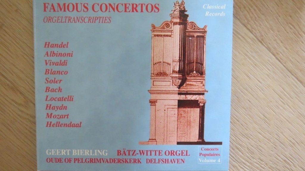 Cd orgel: Geert Bierling, orgeltranscripties, Delfshaven, Ophalen of Verzenden, Classicisme, Zo goed als nieuw, Kamermuziek