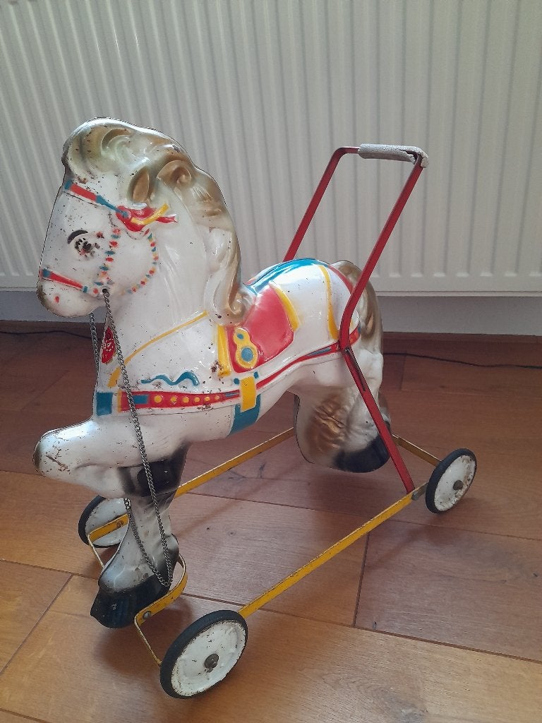 Loopkar rijpaardje Mobo Pony Walker jaren 50, Ophalen