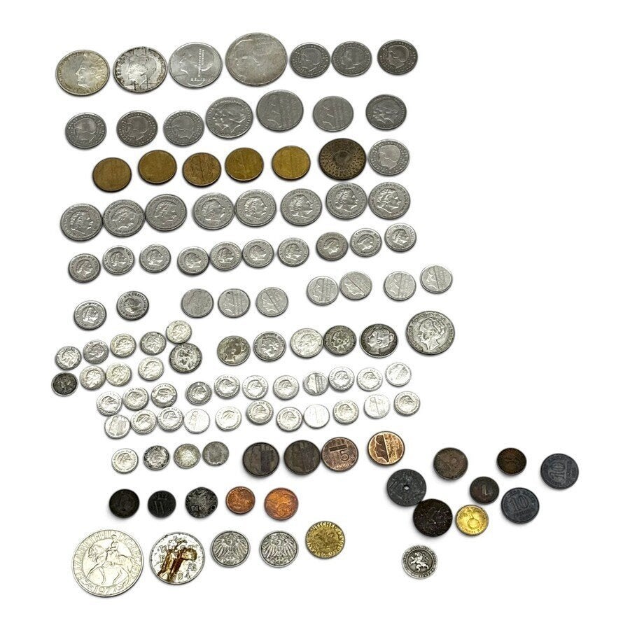 Lot divers muntgeld, waaronder zilver, Ophalen of Verzenden, Nederland, Munten