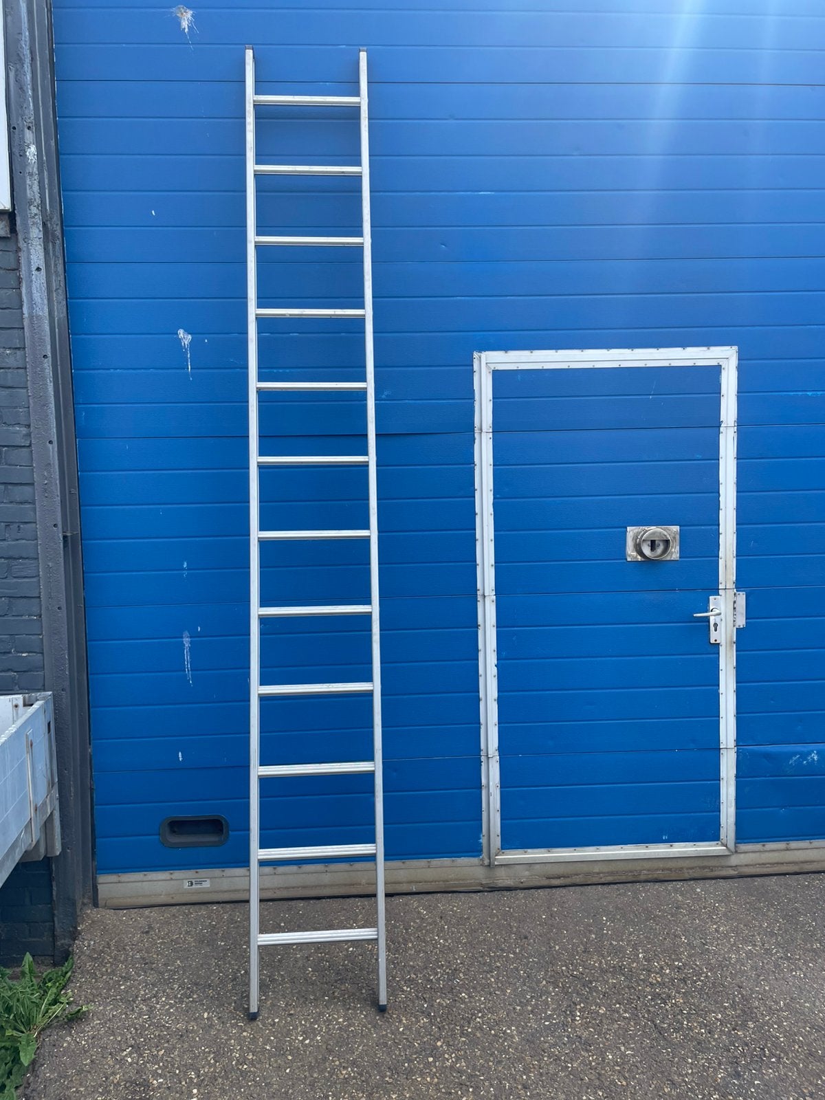 1x12 ladder—- 2x10 uitschuifladder, Ophalen, Zo goed als nieuw, 4 meter of meer