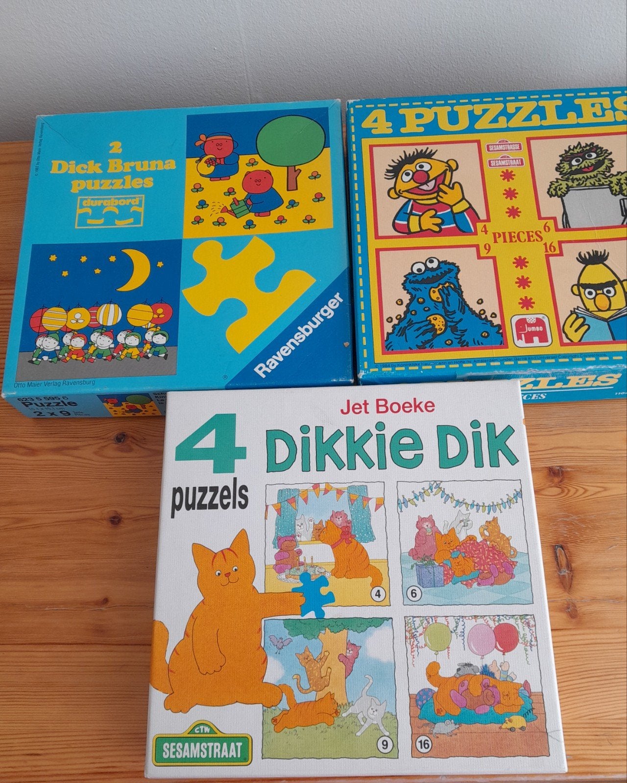 3 kinderlegpuzzels, 2 van Jumbo en 1 van Ravensburger, Kinderen en Baby's, Speelgoed | Kinderpuzzels, Ophalen of Verzenden, 10 tot 50 stukjes