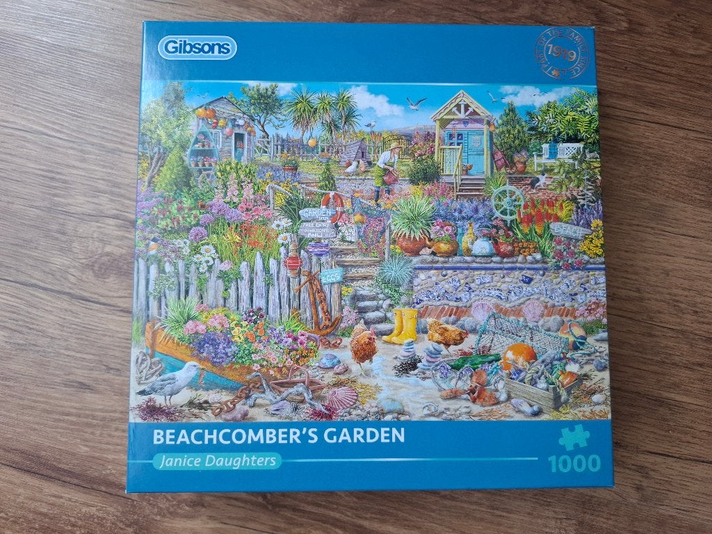 GIBSONS Puzzel - Beachcomber's Garden - 1000 Stukjes, Ophalen of Verzenden, 500 t/m 1500 stukjes, Zo goed als nieuw, Legpuzzel