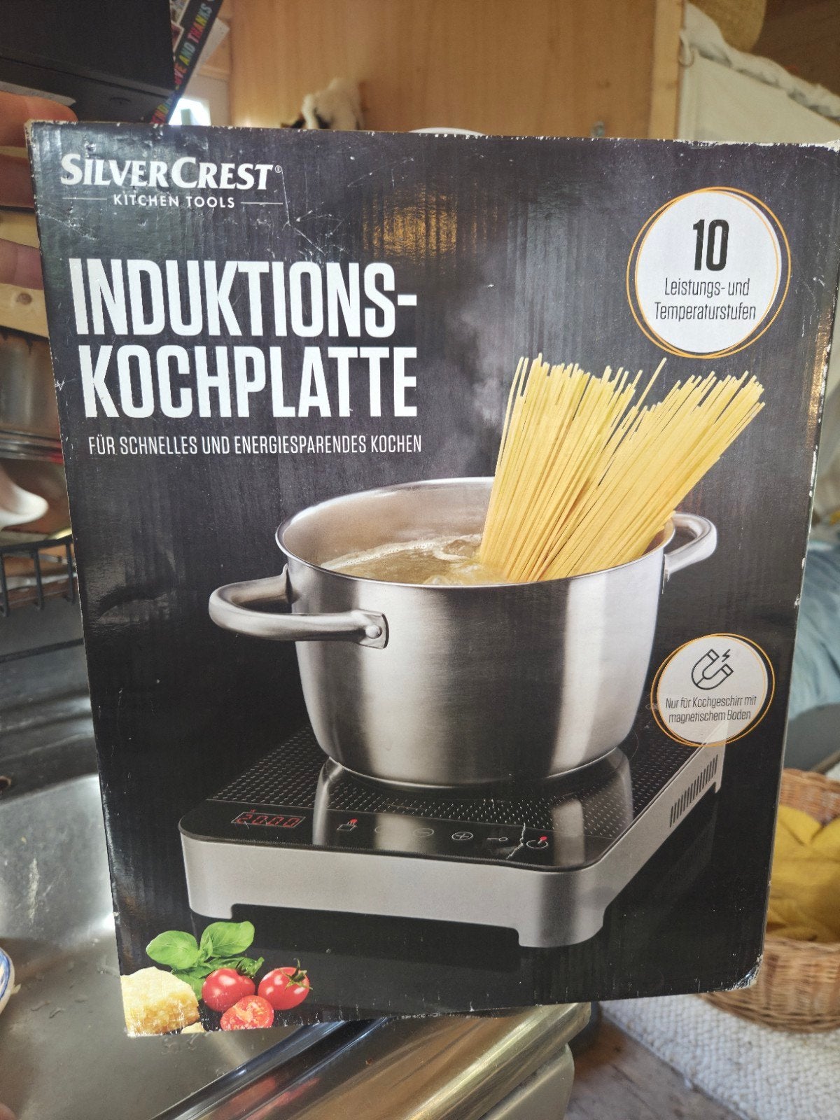 SilverCrest Inductiekookplaat - Nieuw in doos, Minder dan 85 cm, Nieuw, 3 kookzones of minder, Ophalen of Verzenden