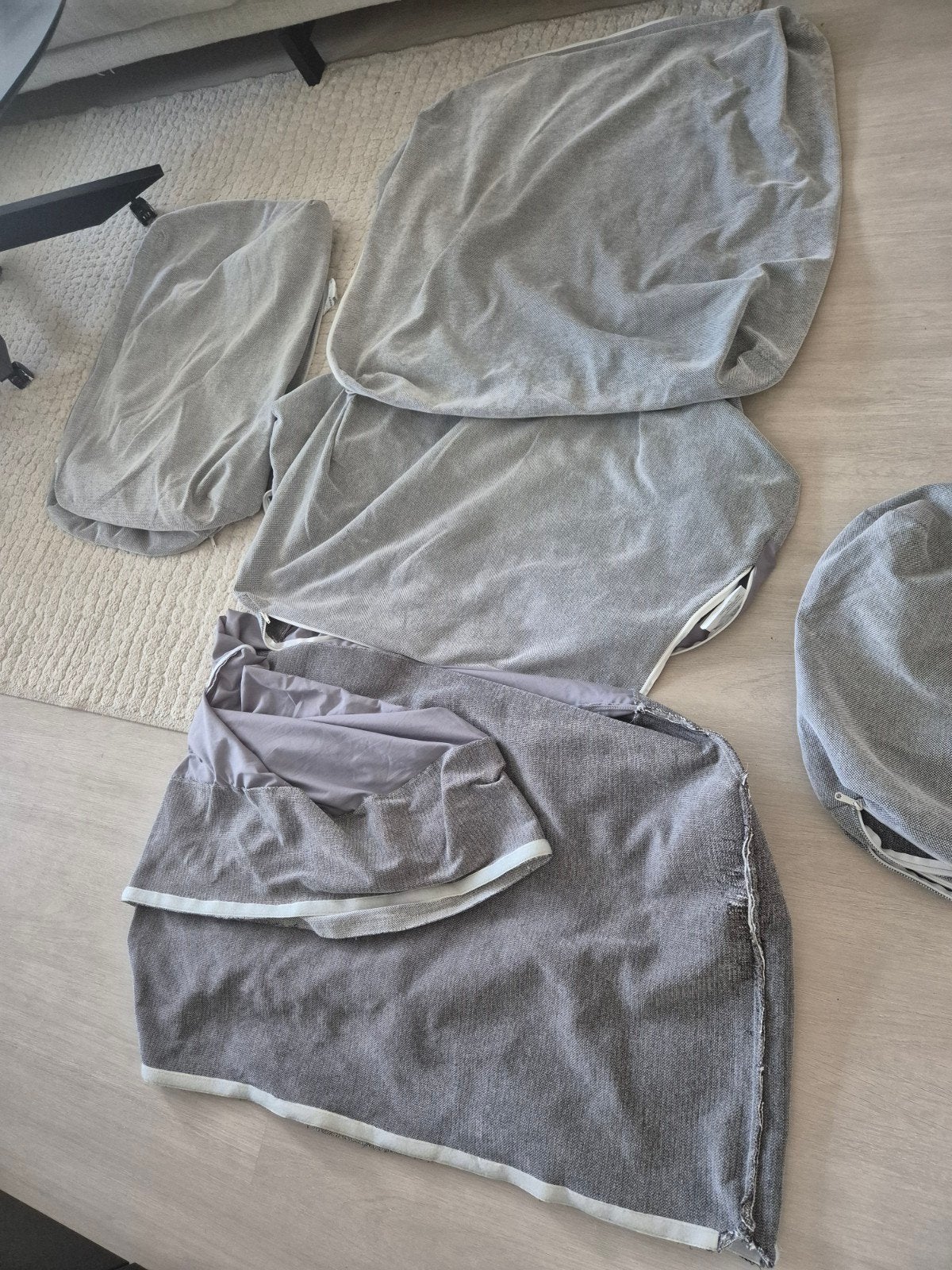 IKEA NOCKEBY TALYMRA HOES 3+2 zits met kattenkrab, Ophalen of Verzenden, Gebruikt, Vierpersoons of meer, Stof