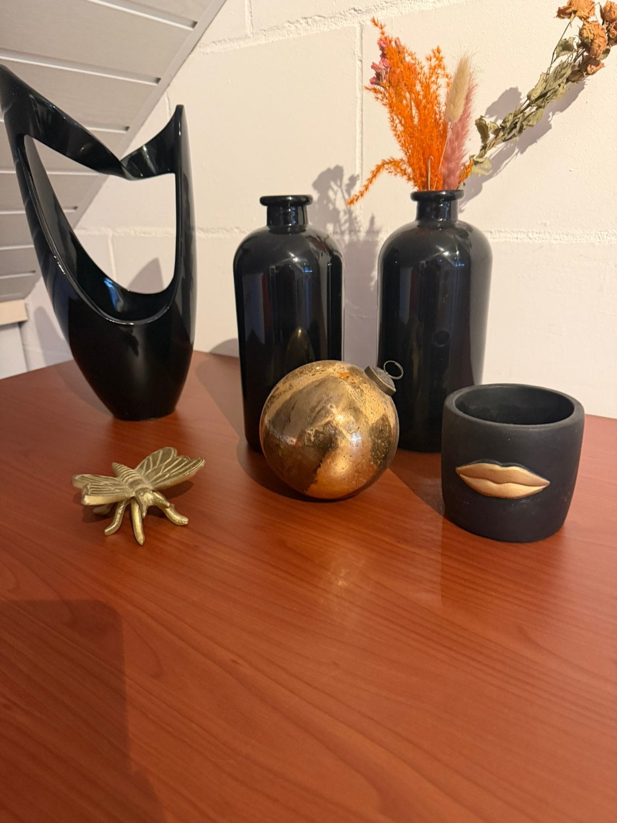 Vazen en deco zwart goud, Ophalen of Verzenden, Zo goed als nieuw, Goud