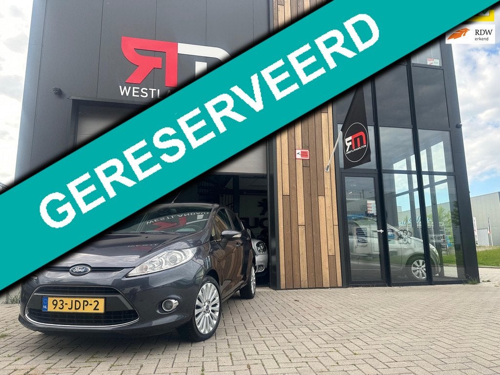 Ford Fiesta 1.4 Titanium/klimaat-control/LM-velgen/1e eigena, Voorwielaandrijving, Stof, 40 €/maand, Parkeersensor
