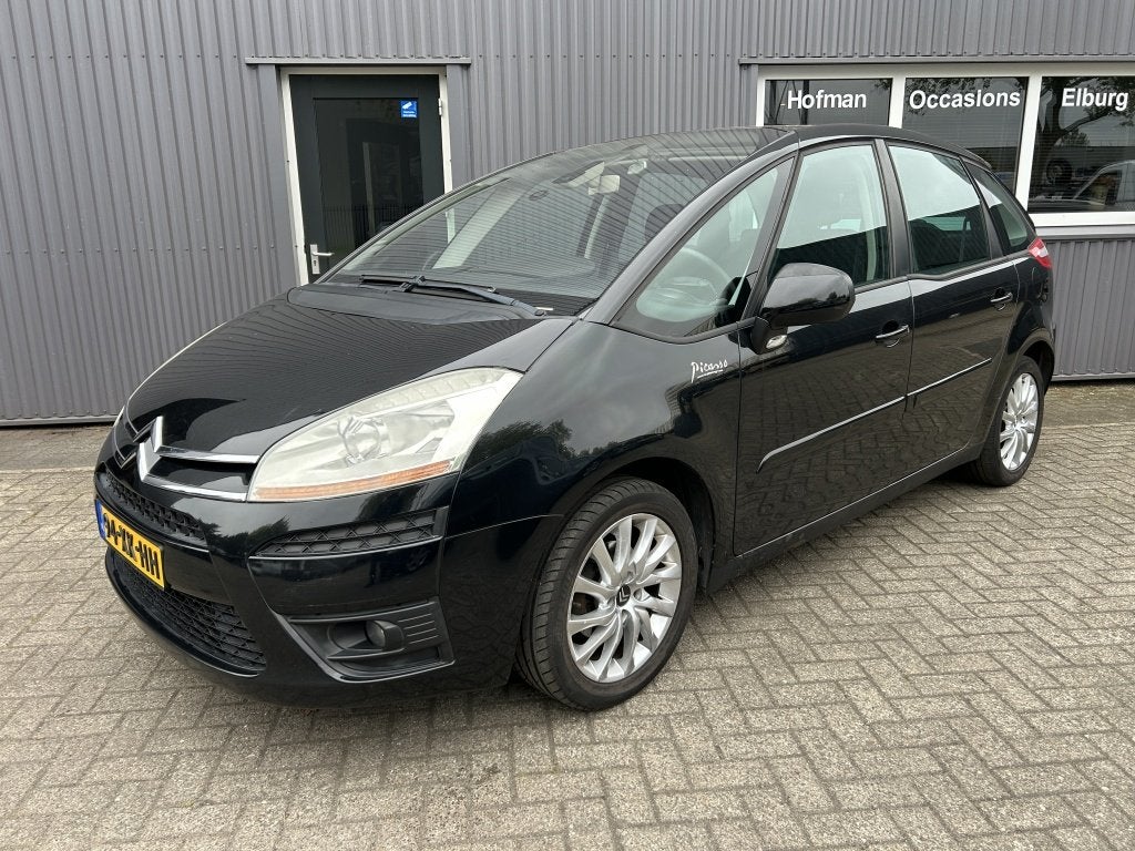 Citroën C4 Picasso 1.8-16V Ambiance 5p. Airco Nieuwe APK!, Gebruikt, Zwart, 4 cilinders, 1749 cc