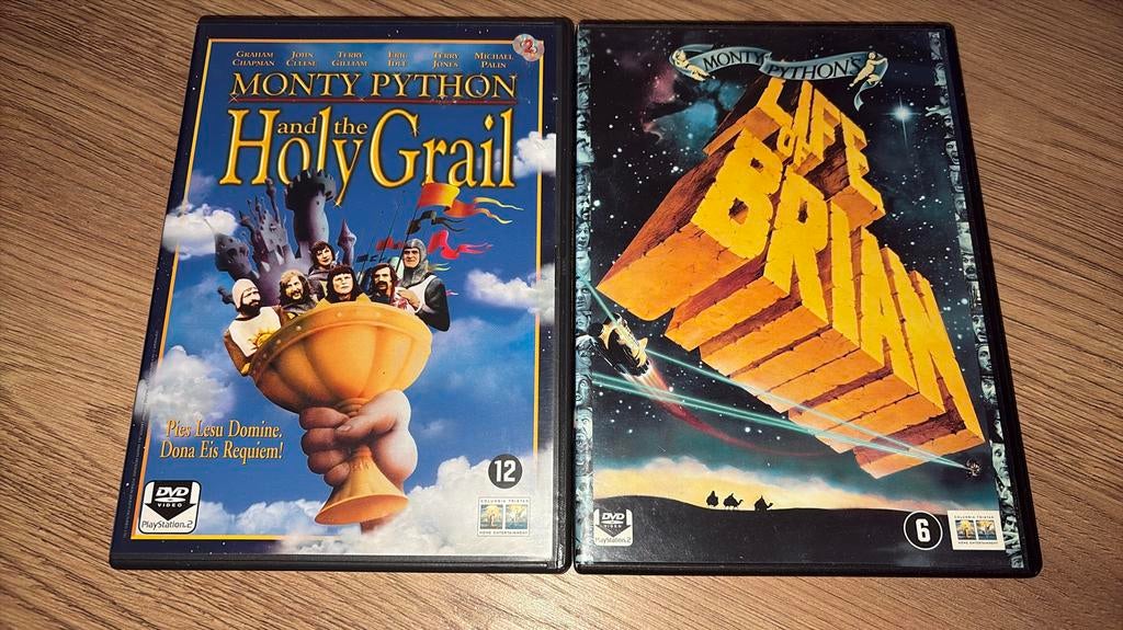 Monty Python and the Holy Grail en Life of Brian., Vanaf 16 jaar, 1980 tot heden, Ophalen of Verzenden, Zo goed als nieuw