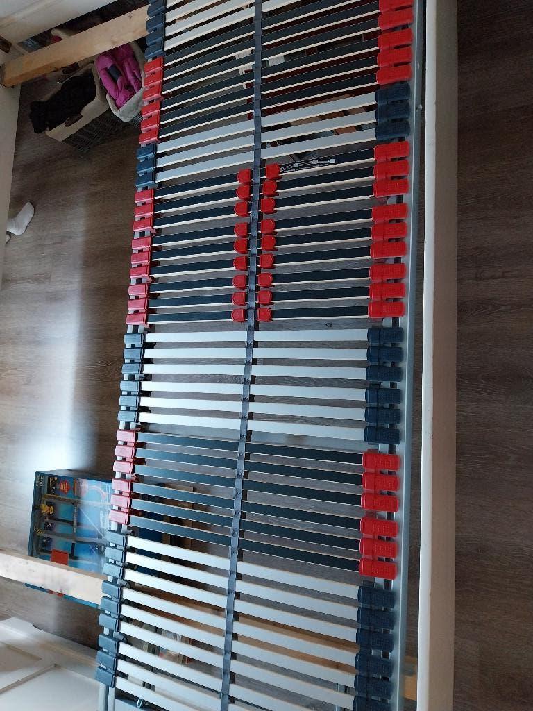 2 verstelbare lattenbodems 80x220, Ophalen, Gebruikt, Tweepersoons, 80 cm