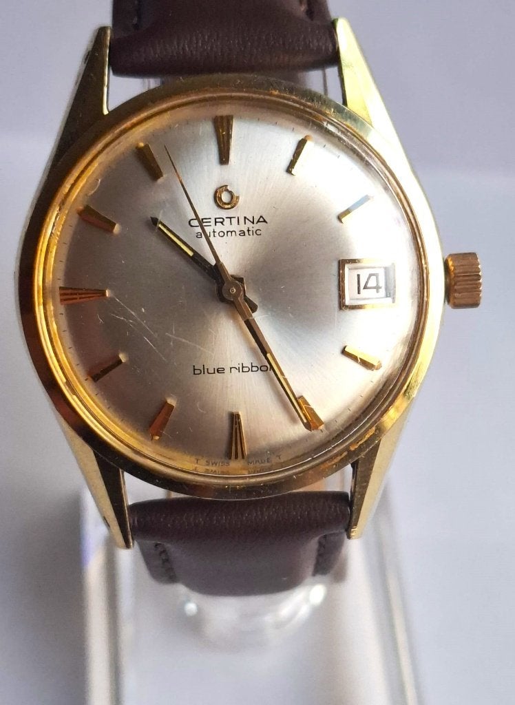 Certina Blue Ribbon Automatic 585 goudkap, Sieraden, Tassen en Uiterlijk, Horloges | Heren, Overige merken, Polshorloge, Ophalen of Verzenden