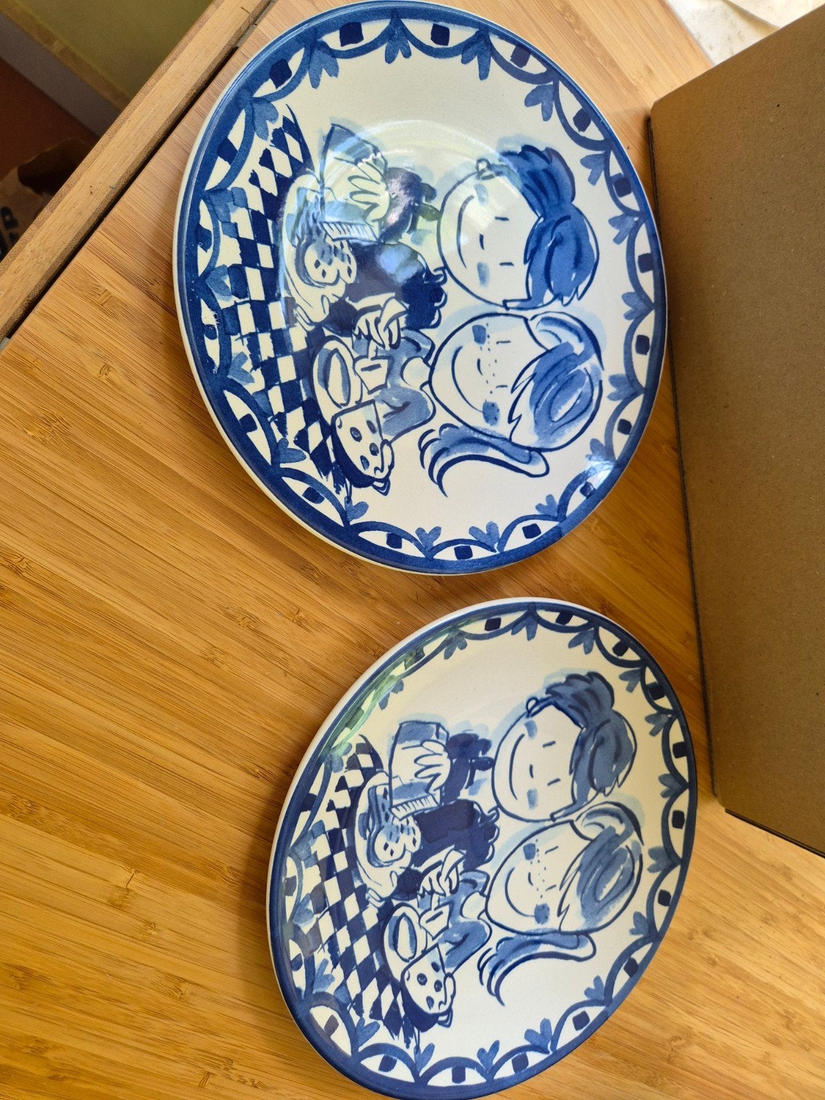 Blond Amsterdam borden - Delfts Blauw stijl, Huis en Inrichting, Keuken | Servies, Zo goed als nieuw, Bord(en), Blond Amsterdam