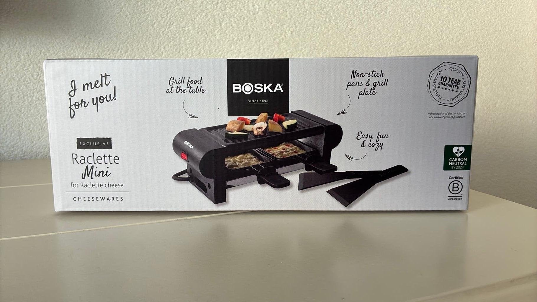 Boska mini raclette NIEUW in doos, Ophalen of Verzenden, Nieuw, Minder dan 4 personen