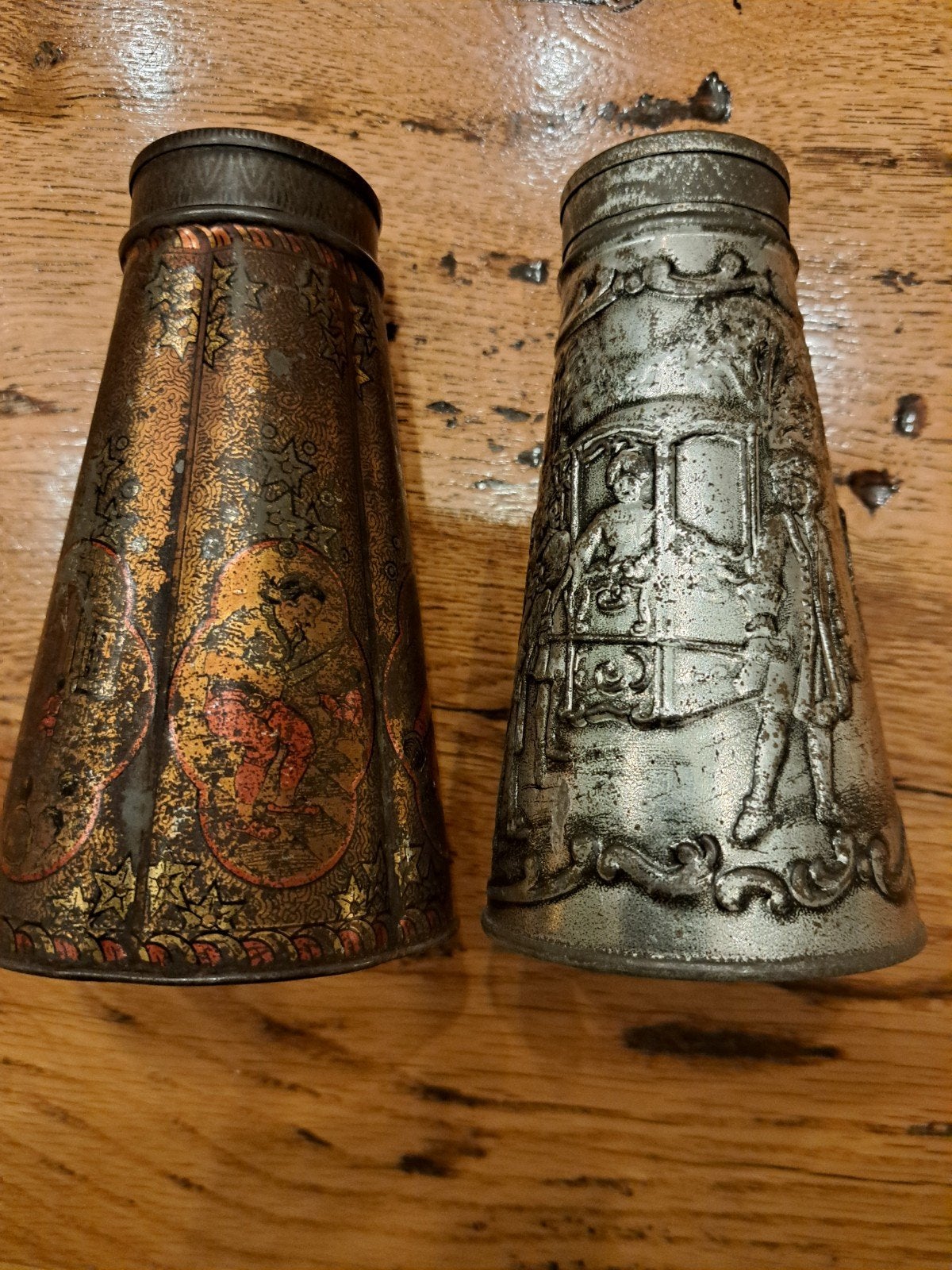 2 oude hagelslag strooiers van de Gruyter, Verzamelen, Ophalen of Verzenden, Gebruikt, Overige, Overige merken