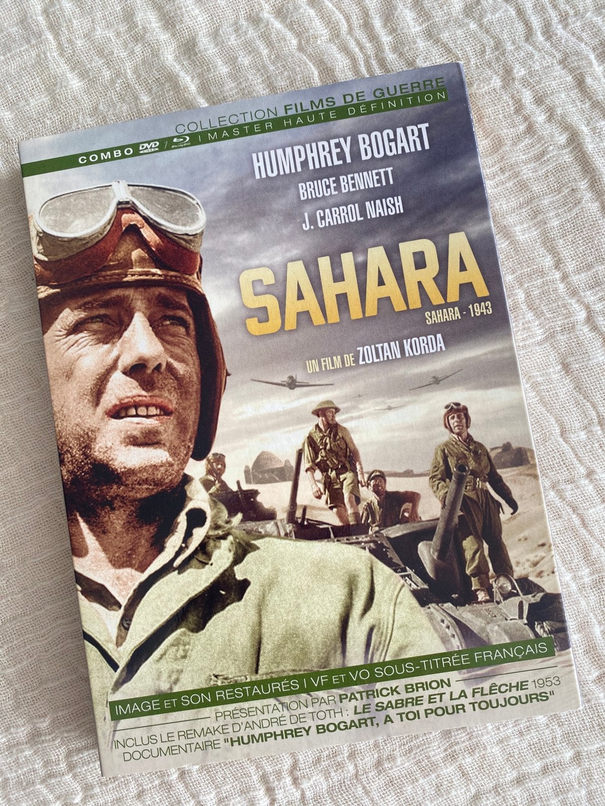 Sahara (Humphrey Bogart) - Franse uitgave bluray en dvd, Ophalen of Verzenden, Zo goed als nieuw