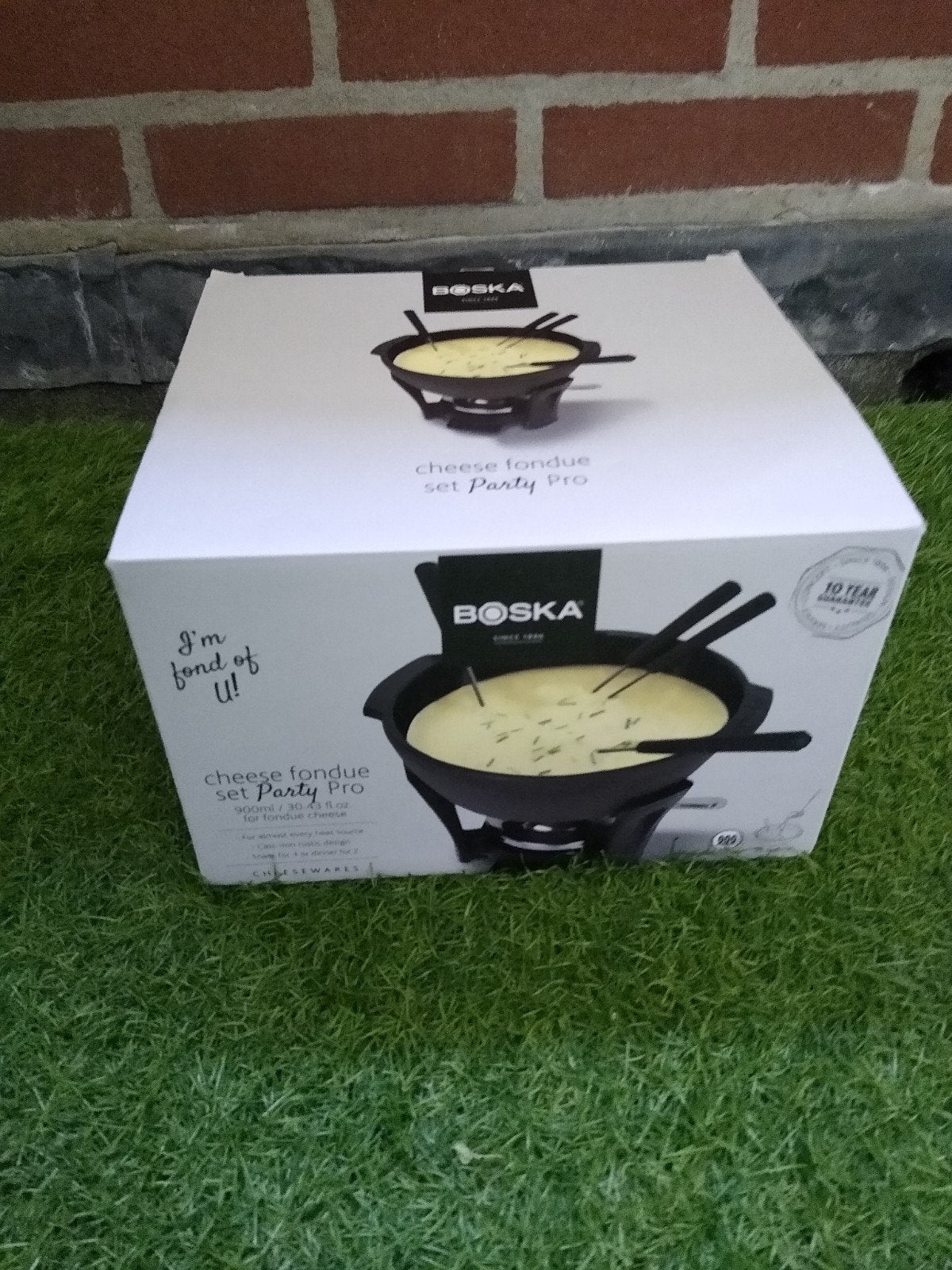 Nieuwe Boska fondueset kaasfondueset smeedijzeren caquelon, Ophalen of Verzenden, Nieuw, Brander, Fondueset