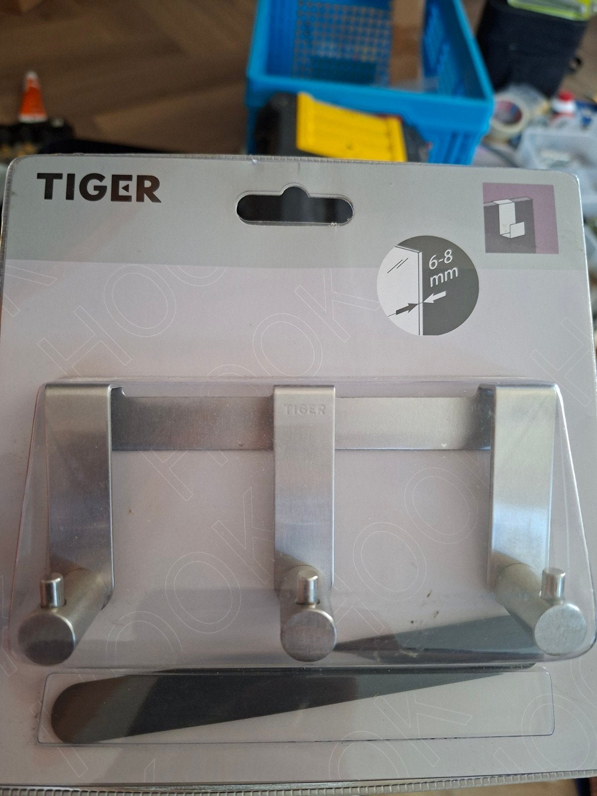 Nieuwe Tiger Rhino kapstokhaken voor deuren 6-8mm, Ophalen of Verzenden, Nieuw, Metaal, Wandhaken
