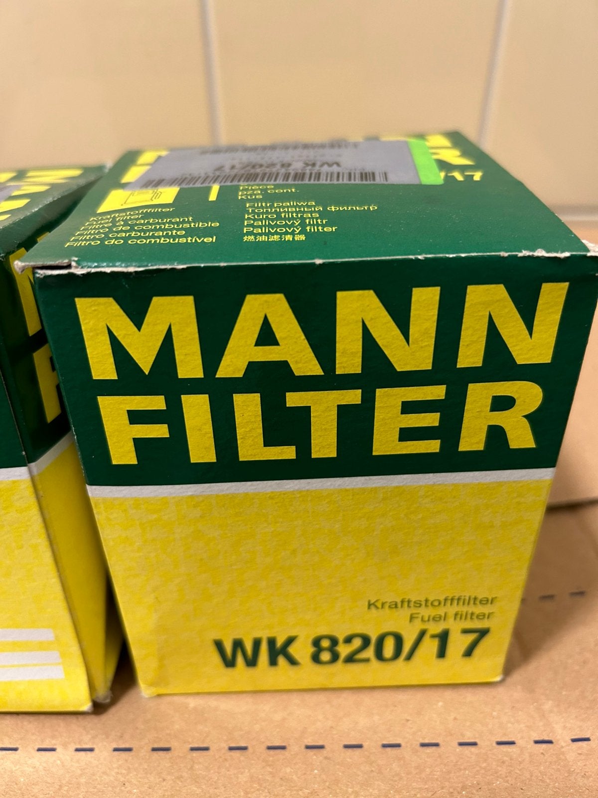 MANN-FILTER WK 820/17, Ophalen, Nieuw, Mercedes-Benz