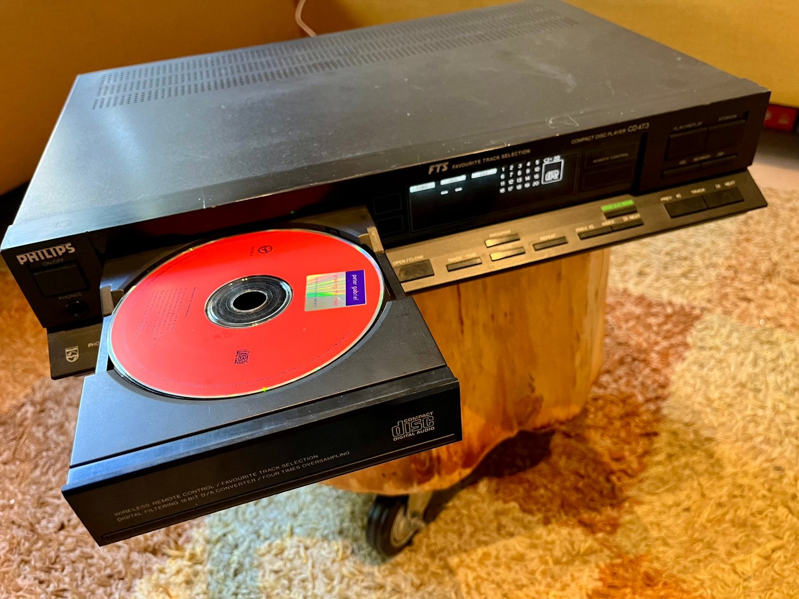 Philips CD473, heeft onderhoud nodig, Audio, Tv en Foto, Cd-spelers, Ophalen, Gebruikt, Philips