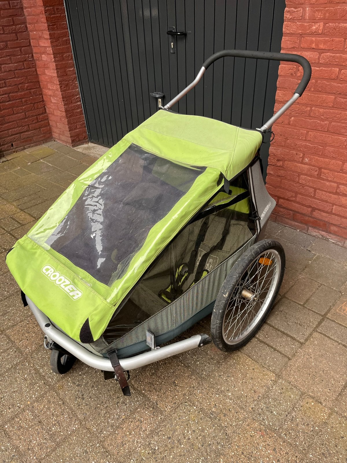 Croozer Kid 2 fietskar/wandelwagen voor 2 kinderen, Ophalen, Gebruikt, Opvouwbaar, Kinderkar