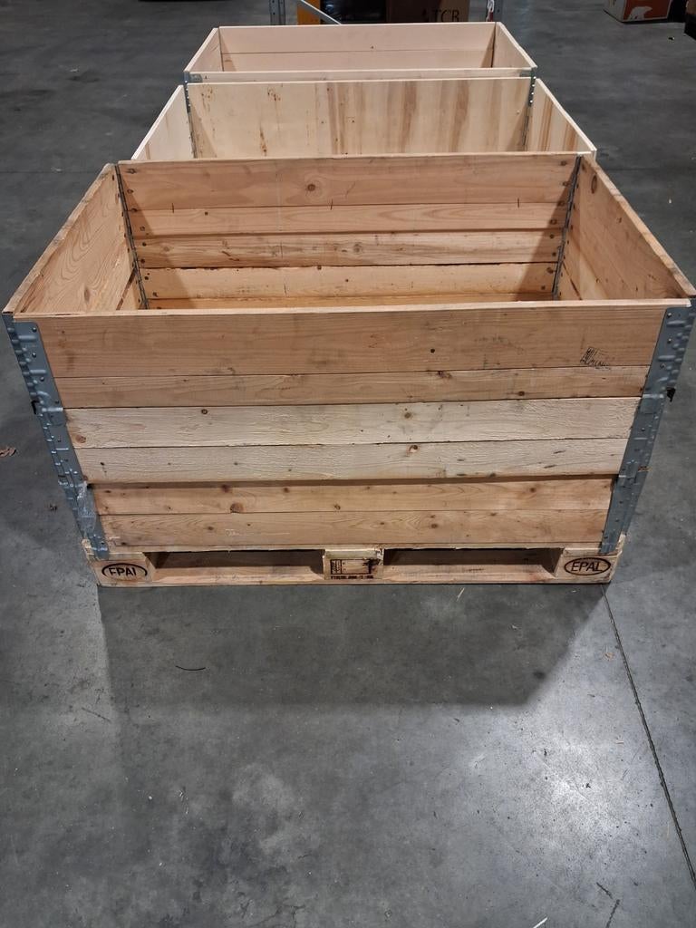 Palletranden, Doe-het-zelf en Verbouw, Kratten en Dozen, Ophalen, Gebruikt, 100 cm of meer, 60 cm of meer