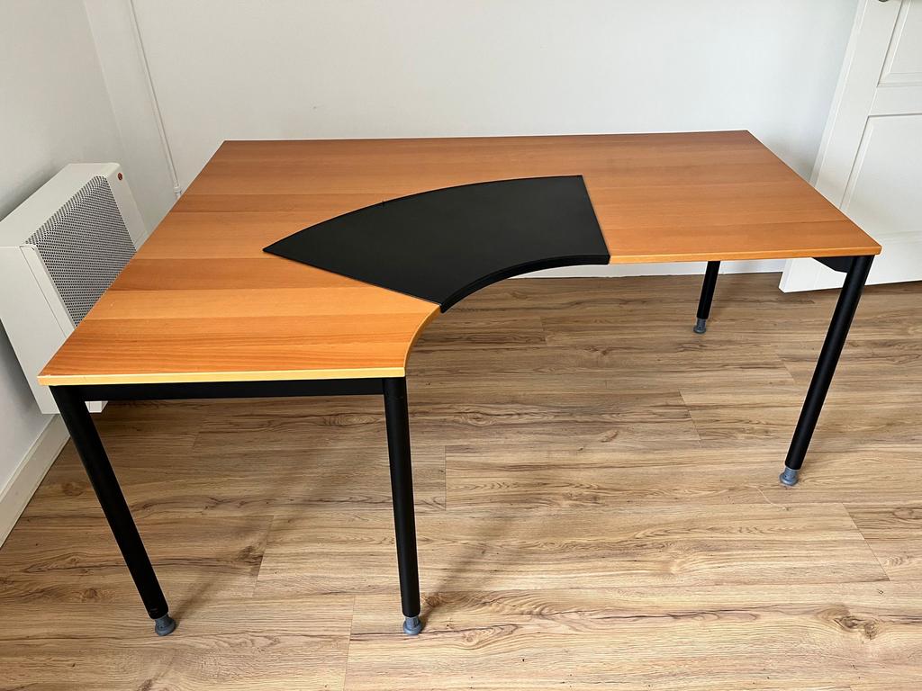 Hoekbureau 160x120x80, Huis en Inrichting, Bureaus, Ophalen, Gebruikt, Hout, Hoekbureau