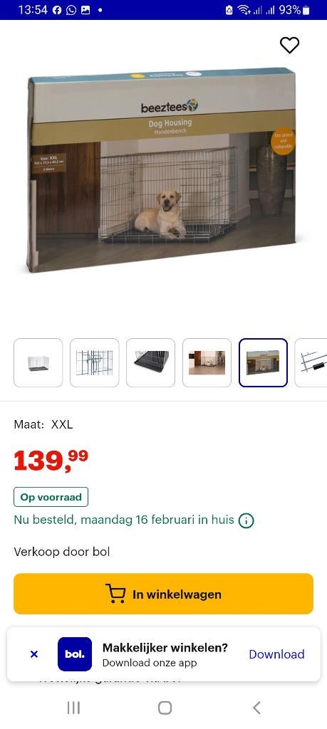 Bench xxl, Dieren en Toebehoren, Hondenbenches, Ophalen, Zo goed als nieuw