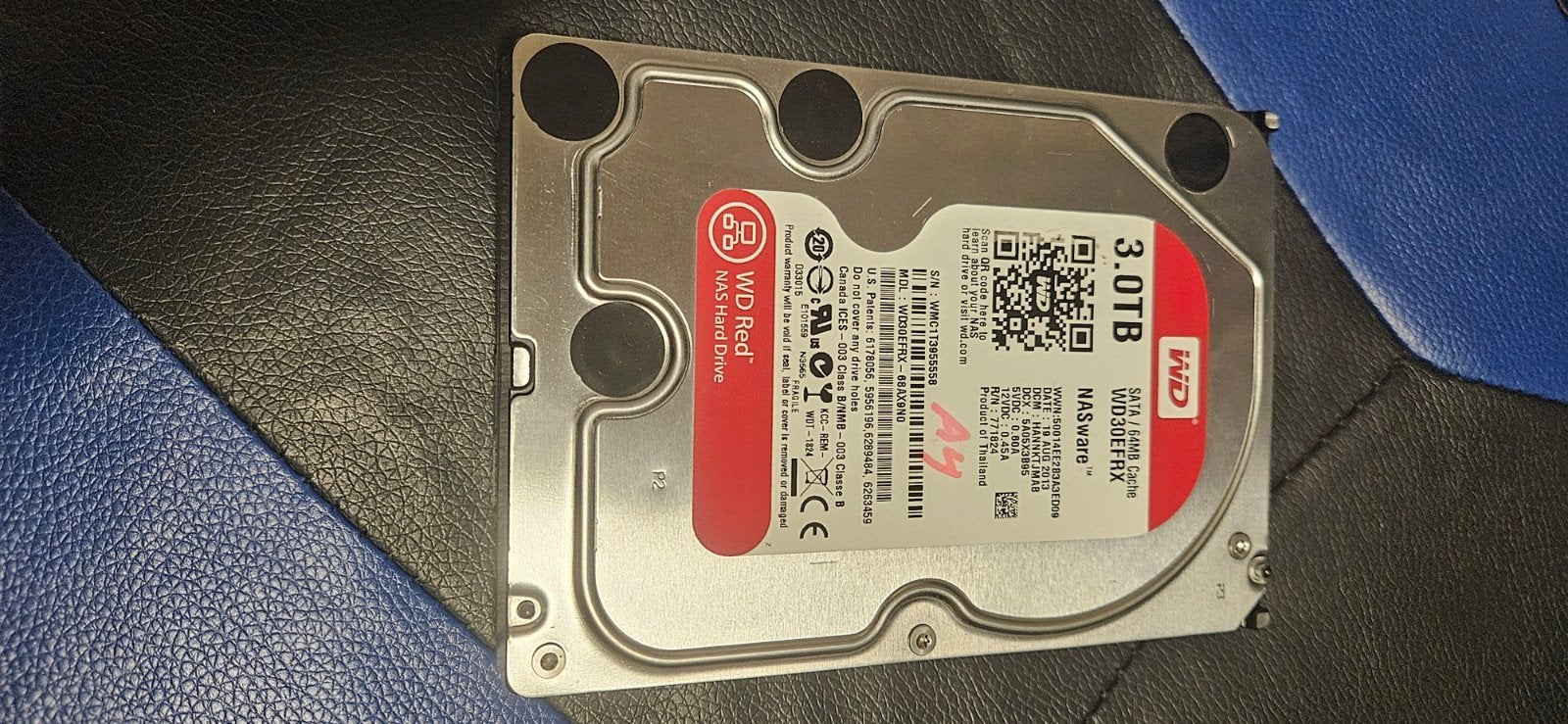WD Red 3TB HDD - WDC WD30EFRX-68A9N0 - Goede Staat, Intern, Server, Ophalen of Verzenden, 3TB
