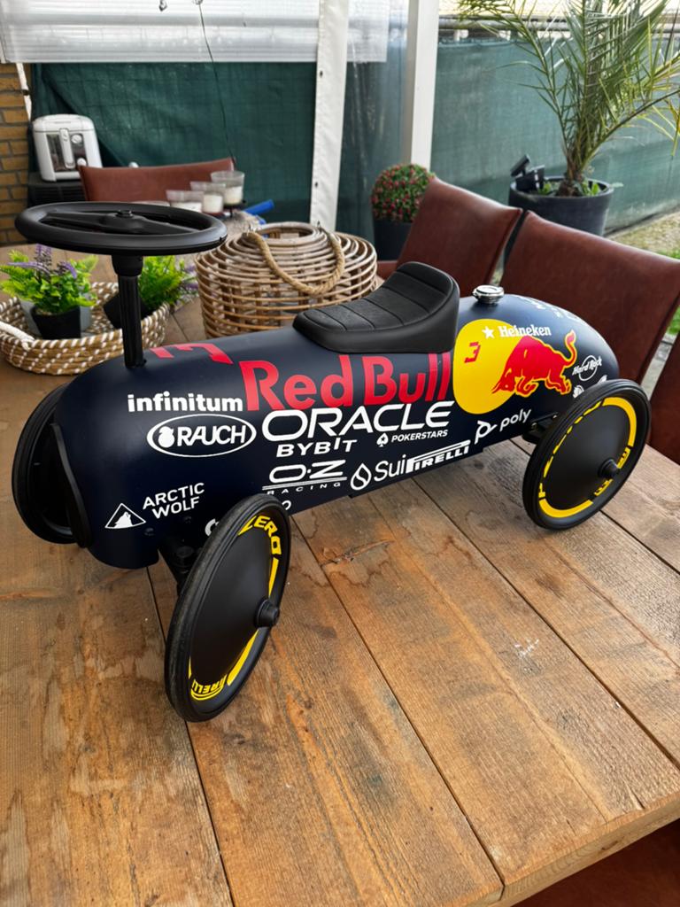 Stoere formule 1 loopauto RB style, Ophalen of Verzenden